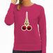 Bellatio Decorations Foute Kersttrui / sweater voor dames - kerstballen - PIEK - ondeugende kerst - roze XXL