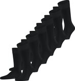 FALKE Happy 6-Pack katoen multipack sokken heren zwart - Maat 39-42