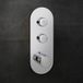 Hudson Reed Idro Mitigeur de douche thermostatique - Bouton-poussoir - 2 fonctions - Chrome