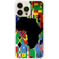 Apple Bedrukt siliconen hoesje compatibel met iPhone 14 Pro Max Drapeau Afrique