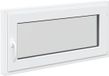 vidaXL Kelderraam RISOR 100 x 50 cm Wit PVC Dubbel Glas Links Binnendraaiend