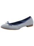 Tamaris Dames Ballerinas Blauw Leer Maat 36