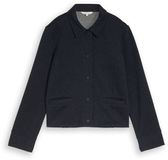 Tom Tailor - Regular fit piqué jasje - Maat XXL - blue melange pique