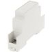 Hammond Electronics 1597DIN1MC53 DIN-rail-behuizing Gesloten 90 x 58 x 18 PPO Lichtgrijs 1 stuk(s)