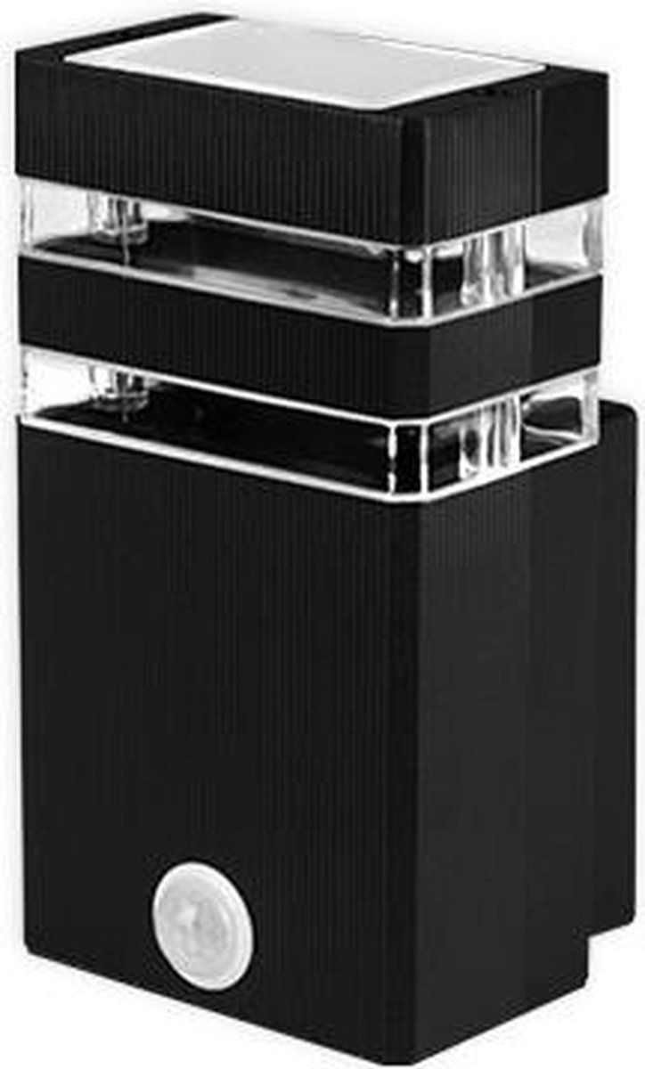 ABC-LED LED Buiten Armatuur - GU10 - Met Bewegingssensor - Zwart - Aluminium