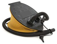 Air Step Pompe à air, pompe à pied, soufflet, 28x22 cm, 1,6 litre, avec fonction de gonflage et possibilité de dégonflage