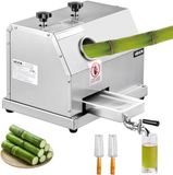 Vevor Commerciële Suikerrietpers, 110 Lbs/U Zware Suikerrietpersmachine met 3 Roestvrijstalen Rollen, 2,4" Grote Inlaat, Handmatige Suikerrietpers voor Thuis/Commercieel