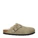 Birkenstock Gevoerde Suède Clogs Taupe