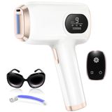 NONE IPL IPL-ontharingsapparaten, laserontharing, met 3 geavanceerde functies HR/SR/HR+, 9 energieniveaus, 999.999 lichtpulsen voor mannen en vrouwen, ideaal voor gezicht en lichaam.