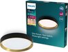 Philips Hanno LED Plafondlamp - 24W - Zwart/Goud - SceneSwitch - Warm Wit Licht - Ø38.4cm