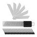 Relaxdays GmbH 400x couteau rétractable 18mm - lames de rechange - lames de rechange - 7 points de rupture - set
