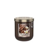 HEART & HOME - Geurkaars op basis van natuurlijke sojawas voor thuis - Klein glas Vanille sandelhout - Brandduur 30 uur - Cadeau, decoratie en geur voor thuis