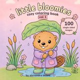 Little Bloomies: Cozy Animal Coloring Book Vol. 1