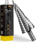 HARDTWERK-trapboren | Conische boren Ø 4–32 mm | HSS | Universele driehoekige schacht | Metaal, hout en kunststof | 15-traps