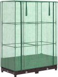 vidaXL Plantenbak verhoogd met kashoes 80x40x123 cm rattanlook