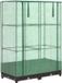 vidaXL Plantenbak verhoogd met kashoes 80x40x123 cm rattanlook
