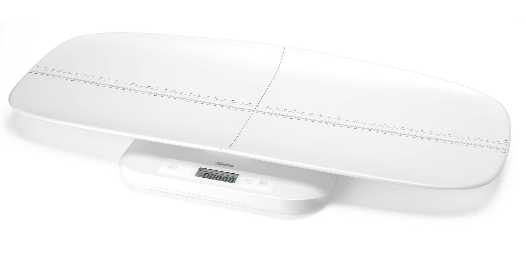Alecto Babyweegschaal BC70 - Digitaal - 150kg - Groeimeter - Wit