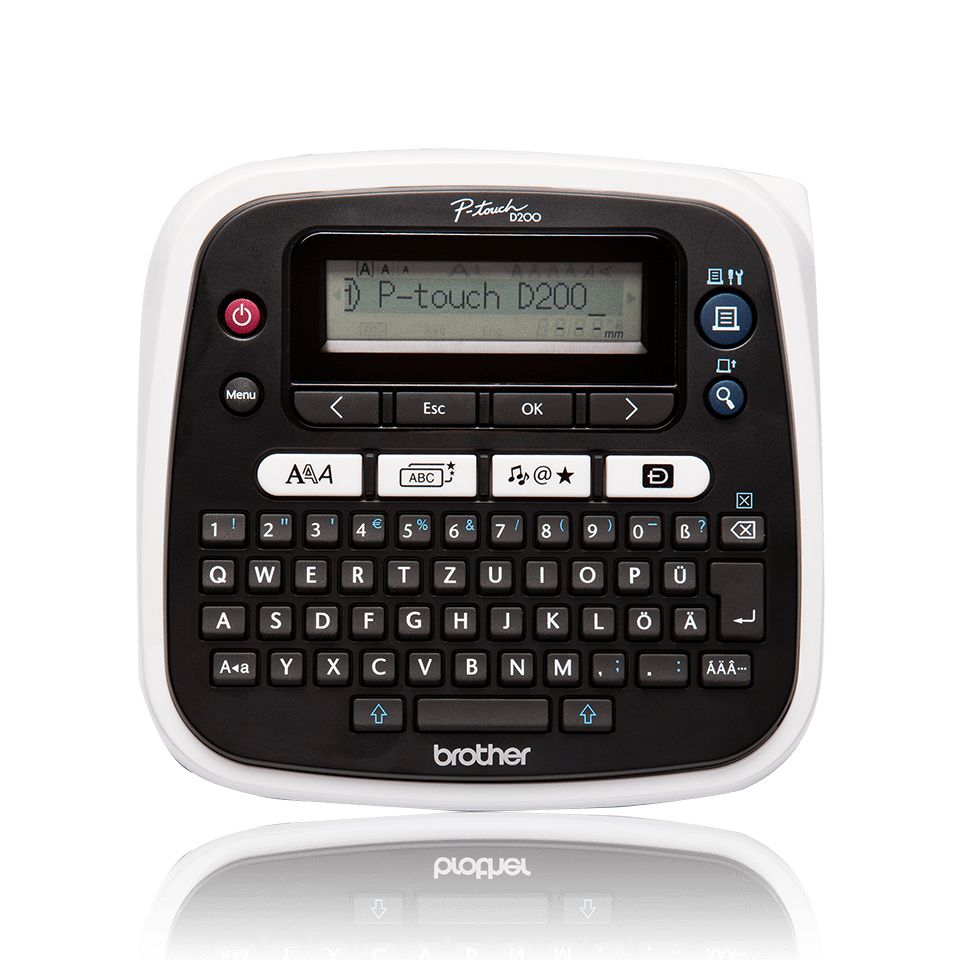 Brother PT-D200 Label Printer - Thermal Transfer - 180 x 180 DPI - TZe Tape