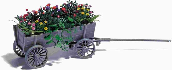 Busch & Müller LEITERWAGEN MIT BLUMEN H0