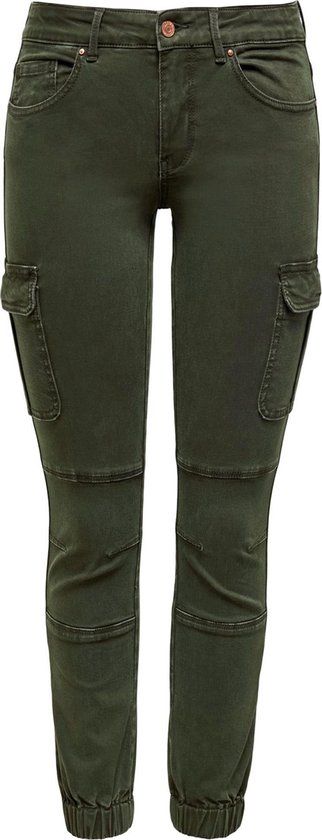 ONLY ONLMISSOURI REG ANK CARGO PNT NOOS Dames Broek - Groen - Maat 38 x L34