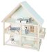 OEM Poppenhuis met meubels en poppen, naturel hout, 74 cm