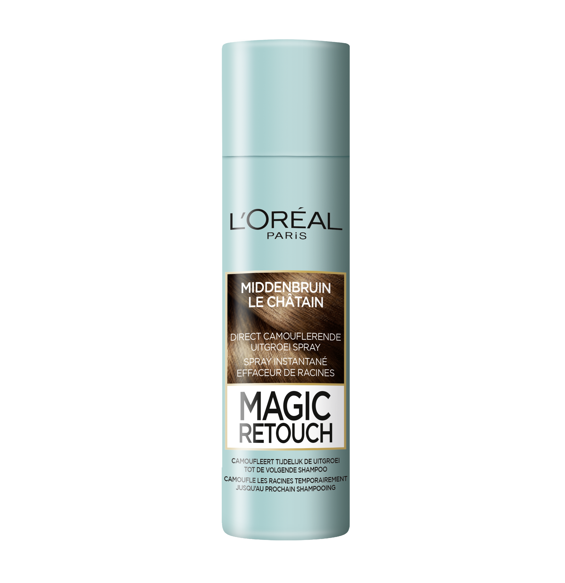 L'OrÃ©al Magic Retouch 3 - Middenbruin - Uitgroei Camoufleerspray 150ml bruin