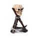 Puckator Sichel Theelichthouder, doodskop op statief, sculptuur van kunsthars, gothic accessoire voor thuis en Halloween
