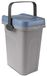 Merkloos Afvalemmer - 7 liter - Geurdicht - Afsluitbaar deksel - Blauw