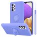 Cadorabo Samsung Galaxy A33 5G Hoesje - Lila Silicone Back Cover met Ring