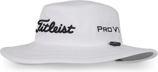 Titleist Tour Aussie Wit Zwart Zonnehoed