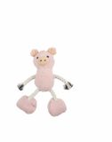 LOVE Bol Hondenspeelgoed Roze – Pluche Varken met Touw en Piep – 30 cm