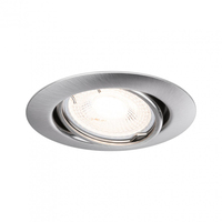 Paulmann 93399 - Verzonken spot - GU10 - LED - 10W - Geborsteld ijzer - Rond - Dimbaar