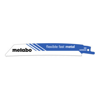 Metabo Metabo 5 reciprozaagbladen "flexible fast metal" 150 x 1,1 mm, BiM, 1,4mm/18TPI Aantal:5