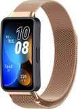 Strap-it Milanees Smartwatch bandje - Geschikt voor Huawei Band 8 / 9 / 10 - Rosé Goud