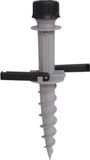 Merkloos Parasolharing - Grijs - Kunststof - D40 mm x H43 cm - Parasolhouder
