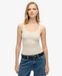 Superdry Athletic Essentials Cami Top Gris Clair Taille: 40
