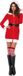 Leg Avenue Cozy Santa Kerstjurk - Rood - S