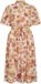 VILA VIALINIA SOL 2/4 MIDI SHIRT DRESS/LN Dames Mini jurken Maat 34 Polyester Gebloemd Snow White Korte mouw Pofmouw Klassieke kraag Knopen Recht Kuithoogte Geen zakken Vrouwen Volwassenen Lente/Zomer Jurk Met ceintuur Midi Standaardmaten Met voering Ja VIALINIA Midi Mode Casual 5715800570794