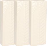 Gerimport Waterverdamper - 3x - keramiek - 400 ml - radiatorbak - ivoor wit