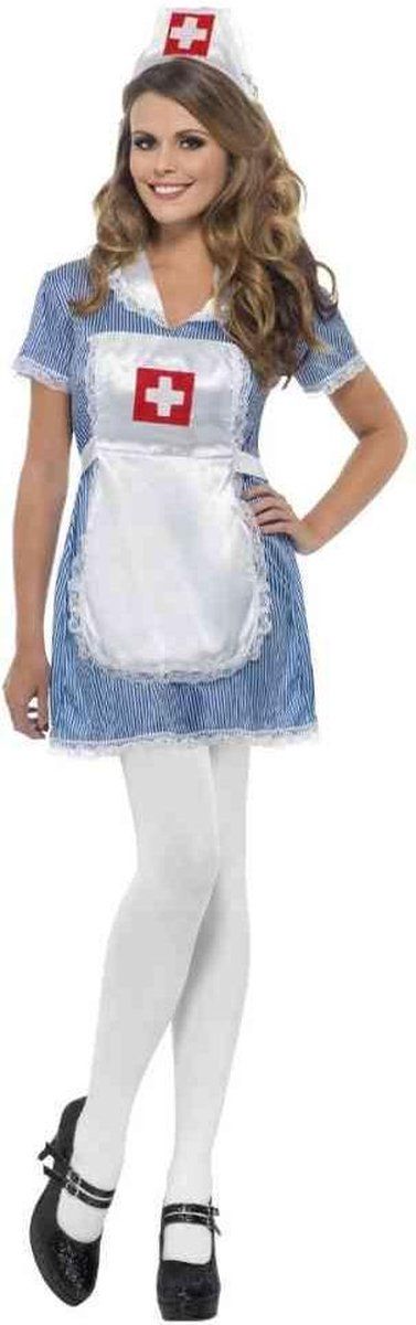 Smiffys Zuster Verkleedkleding - Maat S - Blauw
