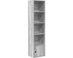 vidaXL Boekenkast 31x24x127 cm bewerkt hout grijs sonoma eikenkleurig