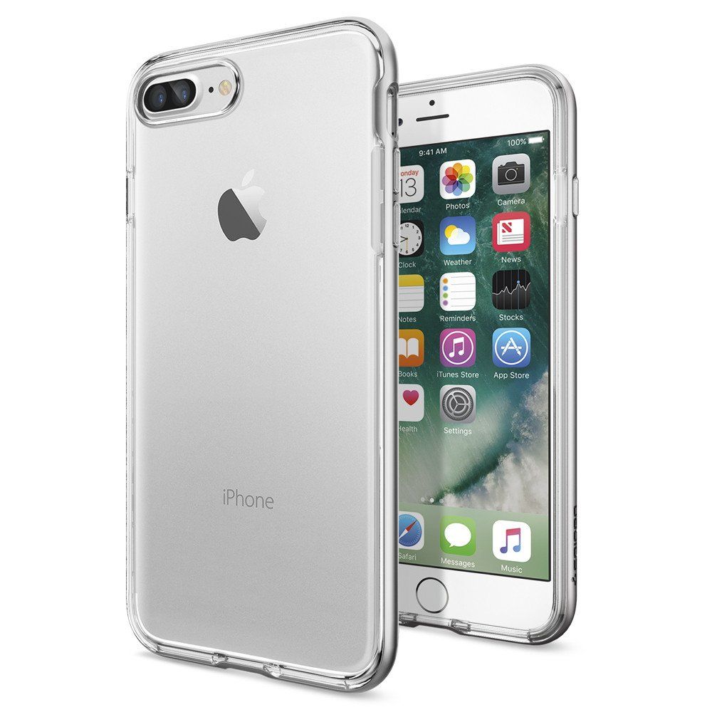 Spigen Neo Hybrid Crystal - iPhone 7 Plus - Zilver/Transparant