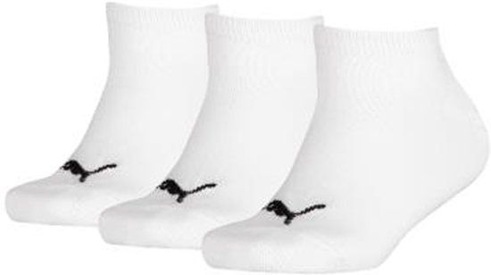 PUMA - Kids 3-Pack Sneaker Sokken Invisible Wit - 31-34