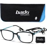 Lunettes de lecture Bads Noir et Bleu +1.0 1 pièce