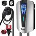 Tera EV Oplader Type 2 Wallbox: Oplaadstation Elektrisch Voertuig 11kW Driefasig, 16A 400V met Controleerbaar Digitaal Display, 7 Meter Oplaadkabel, Oplader Wandhouder voor EVs PHEVs