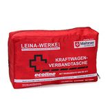 Leina 11056 Motorvoertuig First Aid Bag Compact en waarschuwing Vest Ecoline zonder klittenband, rood/zwart/wit