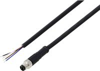 TRU COMPONENTS TC-13752032 Aansluitkabel M8 x 1 Aantal polen (sensoren): 4 Stekker, recht 5 m 1 stuk(s)