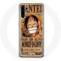 Maniacase Etui voor Huawei P30 Pro One Piece Manga Luffy zoek poster