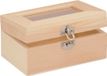 Glorex Hobby Houten Kistje met Glazen Deksel - 12 x 8 x 6 cm