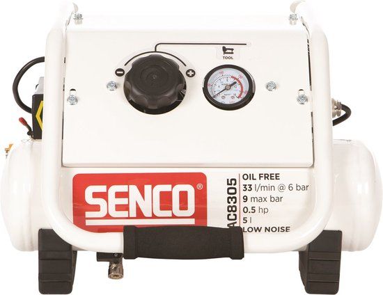 Senco AC8305 Compressor - Geluidsarm - 9 bar - 5L